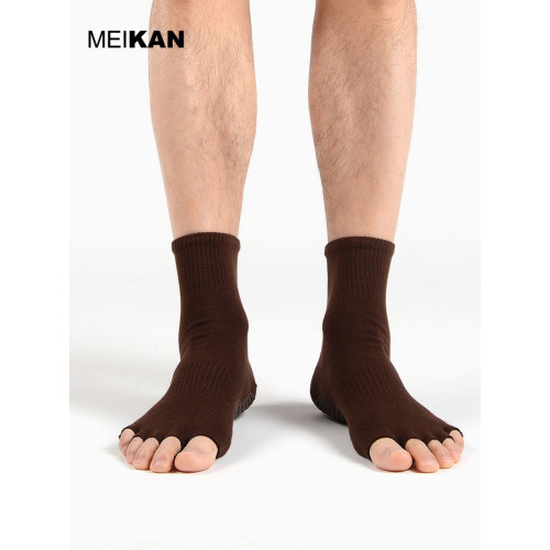 瑜珈襪子男士五指襪防滑專業女普拉提長筒室內運動襪露趾夏季中筒 瑜珈襪子男士五指襪防滑專業女普拉提長筒室內運動襪露趾夏季中筒