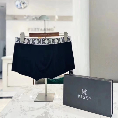 kissy男士內褲如莫代爾舒適透氣抑菌平角褲吻大碼無痕中腰四角褲 kissy男士內褲如莫代爾舒適透氣抑菌平角褲吻大碼無痕中腰四角褲