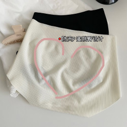 健身瑜珈7A抗菌薄款冰絲無痕內褲女中高腰防夾P蜜桃臀設計三角褲