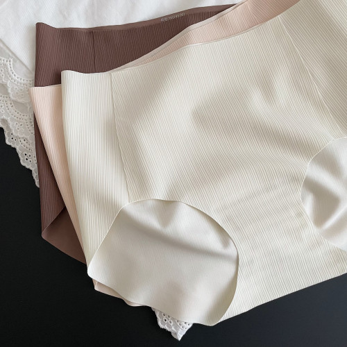 健身瑜珈7A抗菌薄款冰絲無痕內褲女中高腰防夾P蜜桃臀設計三角褲 健身瑜珈7A抗菌薄款冰絲無痕內褲女中高腰防夾P蜜桃臀設計三角褲