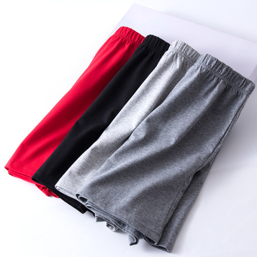 阿羅褲純棉男士平角內褲中老年人四角褲短褲全棉寬松睡褲高腰深襠