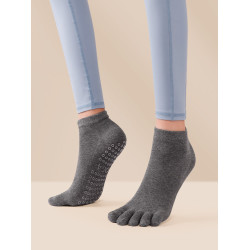 秋冬瑜珈襪子防滑專業女五指普拉提襪套室內分趾訓練專用瑜珈短襪