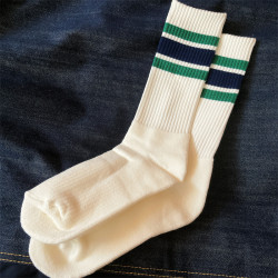 2雙 潮ins男女襪子純棉透氣男士中筒襪秋冬加厚毛巾底白色運動襪