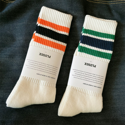 2雙 潮ins男女襪子純棉透氣男士中筒襪秋冬加厚毛巾底白色運動襪 2雙 潮ins男女襪子純棉透氣男士中筒襪秋冬加厚毛巾底白色運動襪