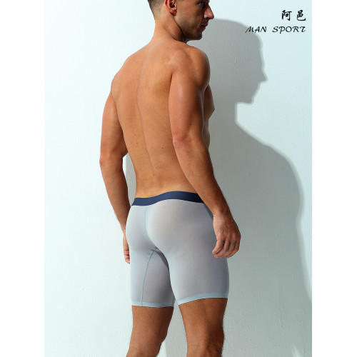 運動內褲男速乾緊身彈力平角褲跑步訓練健身防磨腿四角褲加肥大碼 運動內褲男速乾緊身彈力平角褲跑步訓練健身防磨腿四角褲加肥大碼