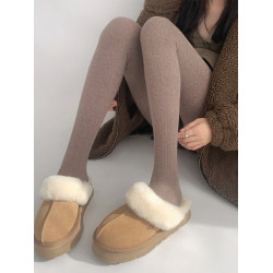 夜間教習室灰色連褲襪秋冬顯瘦白色打底襪子女秋款日系麻花打底褲