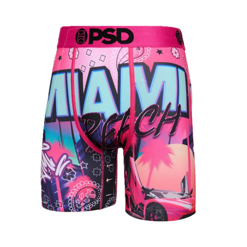 PSD平角內褲潮牌歐文歐美風籃球街頭運動彈力印花速乾四角褲 PSD平角內褲潮牌歐文歐美風籃球街頭運動彈力印花速乾四角褲