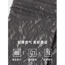 復古蕾絲花紋鏤空中筒襪長襪夏季薄款透氣春夏季黑色襪子女堆堆襪