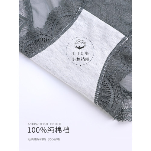蕾絲內褲女士純棉襠抗菌勾人性感薄款三角短褲2025女生新款高級夏