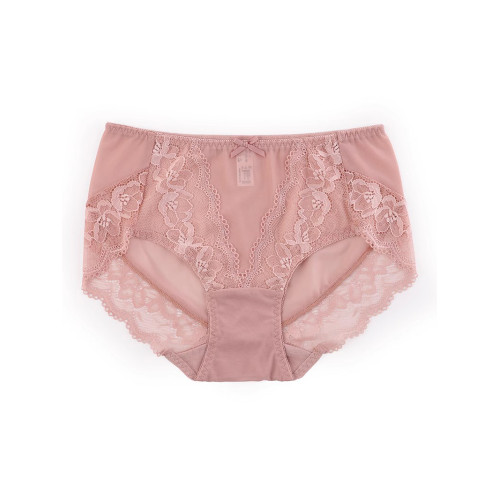 網紗內褲女蕾絲無痕透明純棉襠薄款性感包臀收腹大碼中高腰短褲