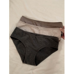 極簡美拉德~女生透氣內褲女全棉中腰2025新款爆款女士純棉三角褲