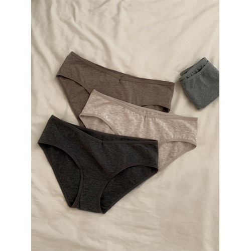 極簡美拉德~女生透氣內褲女全棉中腰2025新款爆款女士純棉三角褲 極簡美拉德~女生透氣內褲女全棉中腰2025新款爆款女士純棉三角褲