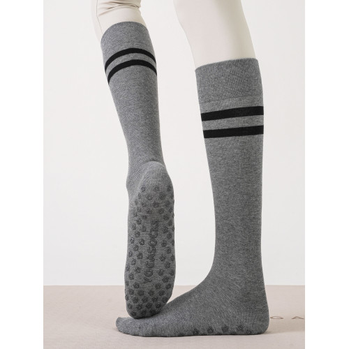 新款條紋瑜珈襪子專業防滑長筒普拉提襪女韓版運動專用地板小腿襪 新款條紋瑜珈襪子專業防滑長筒普拉提襪女韓版運動專用地板小腿襪