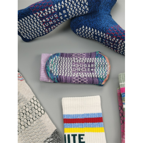 Sugaruncle專業全棉膠點防滑襪瑜珈襪舞蹈普拉提跳操健身運動中襪 Sugaruncle專業全棉膠點防滑襪瑜珈襪舞蹈普拉提跳操健身運動中襪