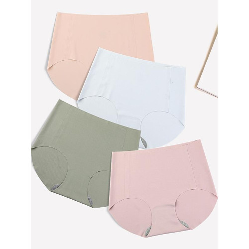 DCW一片式運動內褲女裸感純色高腰無痕瑜珈褲高彈跑步健身三角褲 DCW一片式運動內褲女裸感純色高腰無痕瑜珈褲高彈跑步健身三角褲