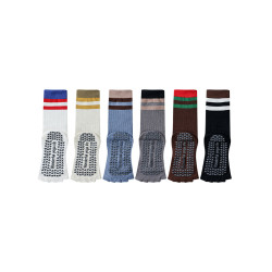 秋冬瑜珈襪子防滑專業女普拉提五指襪套室內分趾露趾襪訓練專用襪