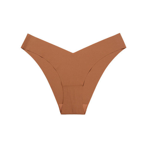 Byu run 無痕冰絲運動內褲女性感低腰一片式透氣速乾瑜珈丁字褲