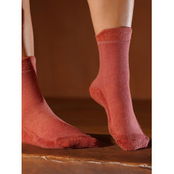 山下的家 暖腳地板襪 植物染毛巾面瑜珈襪子保暖吸汗秋冬男女通用