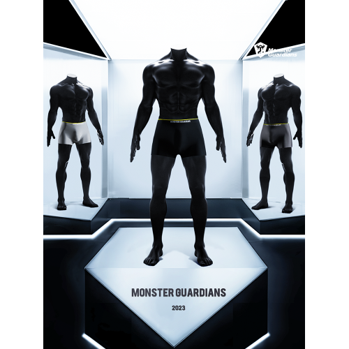 Monster Guardians運動內褲男透氣彈力平角褲跑步訓練健身四角褲