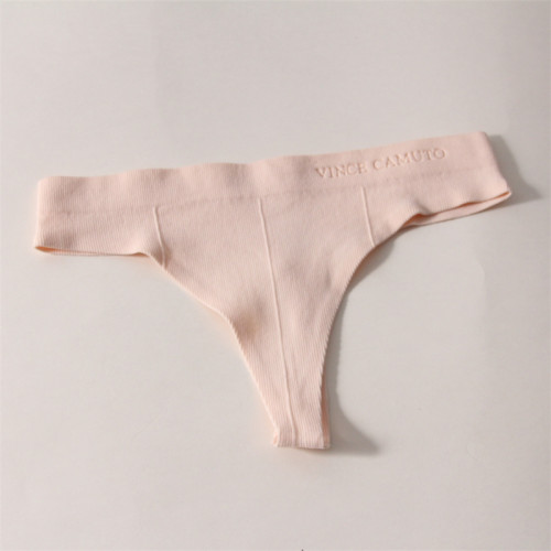 歐美單！高腰羅紋速乾運動內褲女錦綸面料透氣跑步瑜珈健身丁字褲