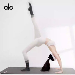 Aloneadv美式瑜珈襪女透氣中筒防滑襪室內舞蹈運動健身普拉提襪子