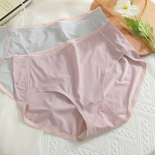 冰肌褲~大碼冰絲無痕裸感內褲女胖mm200斤超薄速乾中高腰舒適親膚 冰肌褲~大碼冰絲無痕裸感內褲女胖mm200斤超薄速乾中高腰舒適親膚