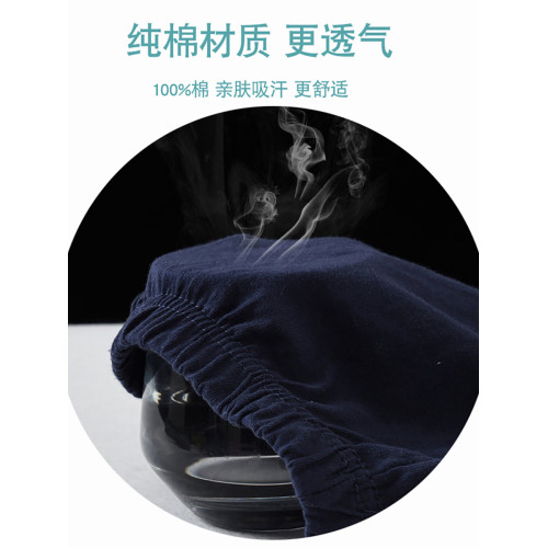 男士純棉內褲中老年人寬松大碼全棉春夏秋款爸爸高腰肥佬短褲頭男