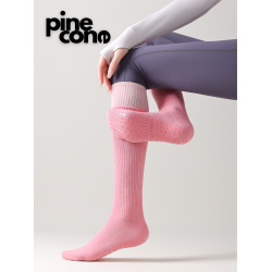 瑜珈襪子女防滑運動小腿襪無骨壓力瘦腿跑步健身專業普拉提長筒襪