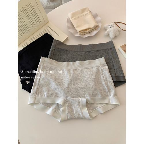 簡約純色內褲女中腰純棉抑菌7A加長襠包臀無痕不夾臀女生平角褲夏 簡約純色內褲女中腰純棉抑菌7A加長襠包臀無痕不夾臀女生平角褲夏