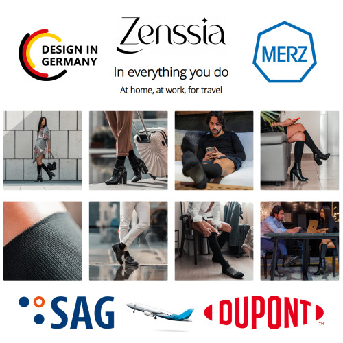 Zenssia德國工藝杜邦長途飛機襪飛行襪壓縮襪壓力襪彈力襪子男女 Zenssia德國工藝杜邦長途飛機襪飛行襪壓縮襪壓力襪彈力襪子男女