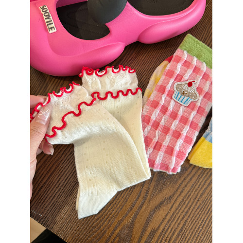 原創可愛襪子女中筒襪純棉春秋款設計感個性ins潮襪長襪外穿卡通 原創可愛襪子女中筒襪純棉春秋款設計感個性ins潮襪長襪外穿卡通