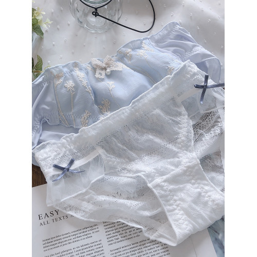 2025新款日系內褲女冰絲中低腰純棉襠少女蕾絲性感純欲透氣三角褲 2025新款日系內褲女冰絲中低腰純棉襠少女蕾絲性感純欲透氣三角褲