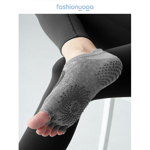 凡聖瑜珈防滑露趾五指襪瑜珈襪透氣室內地板襪運動健身襪子FW004