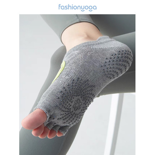 凡聖瑜珈防滑露趾五指襪瑜珈襪透氣室內地板襪運動健身襪子FW004