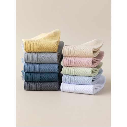 雙針薄棉男女短襪夏款吸汗透氣不臭腳不掉跟棉襪