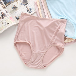 2件 純真絲高腰真絲內褲護腰 桑蠶絲女高腰三角褲