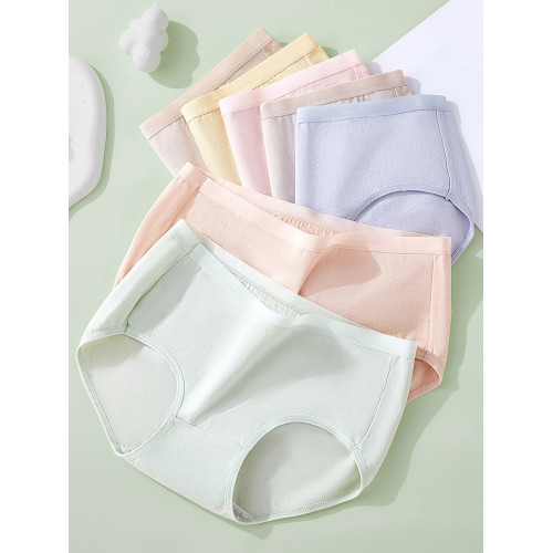 浪莎女士內褲100%純棉7A抗菌襠全棉2025新款無痕女生中腰三角褲 浪莎女士內褲100%純棉7A抗菌襠全棉2025新款無痕女生中腰三角褲
