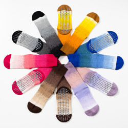 瑜珈襪子防滑專業女中筒室內健身地板襪成人瑜珈防滑襪普拉提襪子