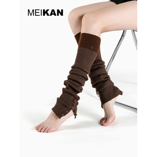 MEIKAN 瑜珈襪套過膝長筒襪女加長堆堆襪護腿護膝保暖襪長款腿套 MEIKAN 瑜珈襪套過膝長筒襪女加長堆堆襪護腿護膝保暖襪長款腿套
