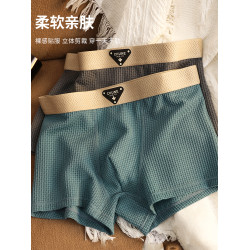 雅鹿男士內褲男生平角褲2025新款四角褲頭秋季男款大碼運動短褲衩