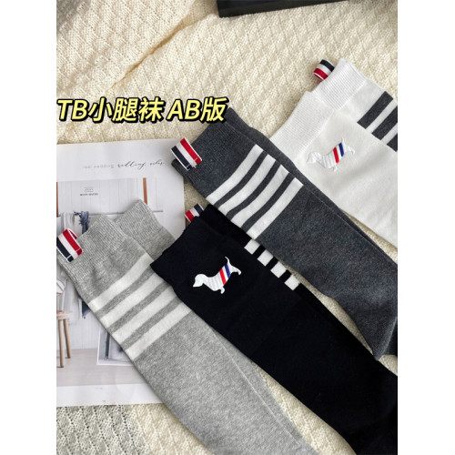 歐貨潮襪TB小狗襪子女小腿襪AB版條紋個性時尚純棉透氣經典百搭 歐貨潮襪TB小狗襪子女小腿襪AB版條紋個性時尚純棉透氣經典百搭