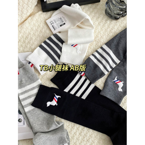 歐貨潮襪TB小狗襪子女小腿襪AB版條紋個性時尚純棉透氣經典百搭 歐貨潮襪TB小狗襪子女小腿襪AB版條紋個性時尚純棉透氣經典百搭