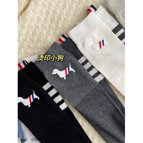 歐貨潮襪TB小狗襪子女小腿襪AB版條紋個性時尚純棉透氣經典百搭 歐貨潮襪TB小狗襪子女小腿襪AB版條紋個性時尚純棉透氣經典百搭