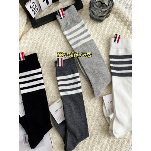歐貨潮襪TB小狗襪子女小腿襪AB版條紋個性時尚純棉透氣經典百搭 歐貨潮襪TB小狗襪子女小腿襪AB版條紋個性時尚純棉透氣經典百搭