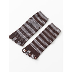 貓咪瑜珈襪專業五指防滑運動健身普拉提襪可愛條紋貓咪女生