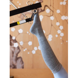 Sugaroff普拉提瑜珈襪長筒襪高筒防滑五指襪子女保暖室內健身襪套