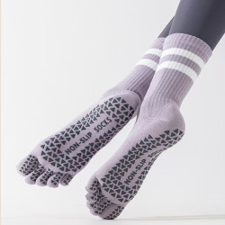 瑜珈襪子女中筒五指防滑專業普拉提室內健身運動分趾地板襪舞蹈襪