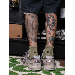 無骨襪子男女4雙裝刺綉xx日系cityboy潮流中筒襪透氣美式復古潮襪