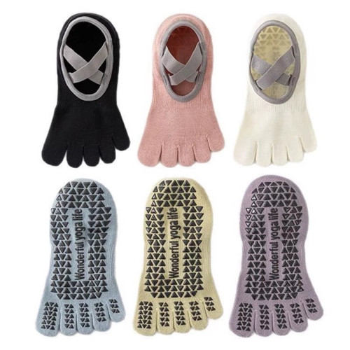 瑜珈襪子防滑專業女五指襪健身地板襪成人舞蹈防滑襪普拉提襪子 瑜珈襪子防滑專業女五指襪健身地板襪成人舞蹈防滑襪普拉提襪子