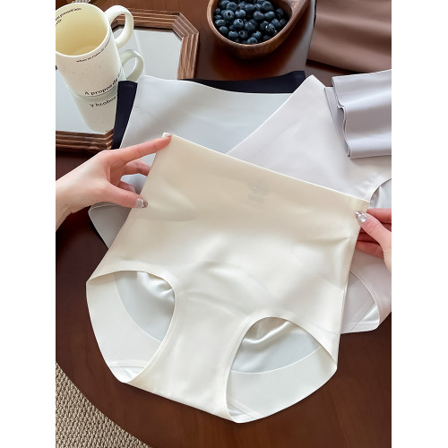 高腰收腹內褲女2025新款10A蠶絲抑菌襠提臀冰絲無痕女士三角短褲 高腰收腹內褲女2025新款10A蠶絲抑菌襠提臀冰絲無痕女士三角短褲